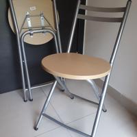 5 sedie da interno e da giardino 