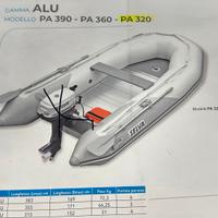 Tender gommone Selva PA320 motore elettrico