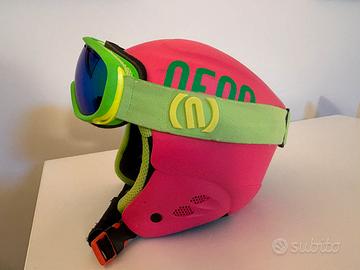 Casco sci Neon Hero junior bambino e occhiali