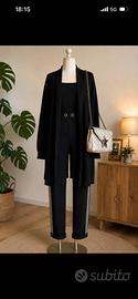 Completo donna: pantaloni+blazer+borda (M)