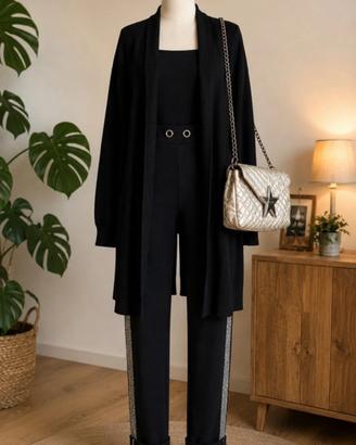 Completo donna: pantaloni+blazer+borda (M)