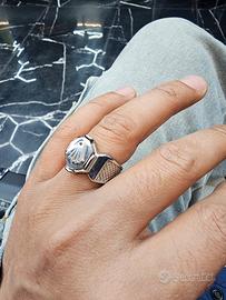 Anello in acciaio Rolex