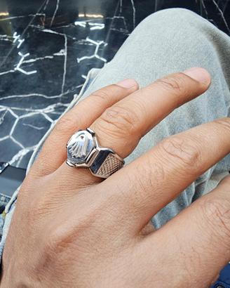 Anello in acciaio Rolex