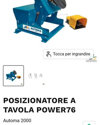 posizionatore tavola rotante automa Power 76