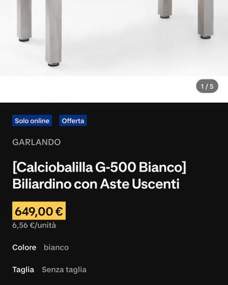 garlando g500 total white 