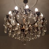 lampadario gocce cristallo 