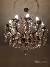 lampadario gocce cristallo 