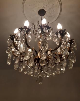lampadario gocce cristallo 