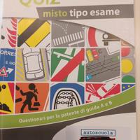 Manuale + libro quiz per patente A e  B ,