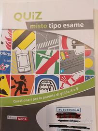 Manuale + libro quiz per patente A e  B ,