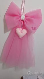 fiocco nascita in tulle 