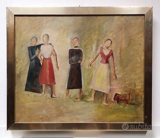 Dipinto, olio su tela. Firmato in basso a destra