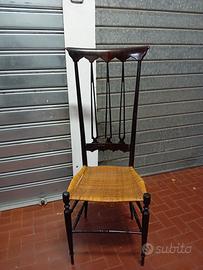 Sedia Chiavarina con schienale alto