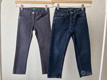 Lotto 2 pantaloni bambino 4-5 anni Benetton e OVS