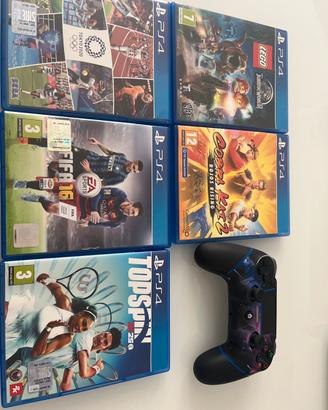Set di giochi ps4 e joystik