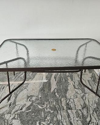 Tavolo da esterno in vetro 