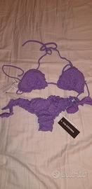 BIKINI CALZEDONIA COBEY RAFFY TRAFORATO VIOLA