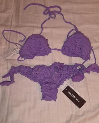 BIKINI CALZEDONIA COBEY RAFFY TRAFORATO VIOLA
