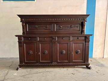 Credenza antica in stile rinascimentale fine ‘800