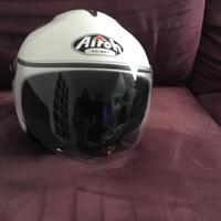 Casco jet Airoh XL bianco scooter moto