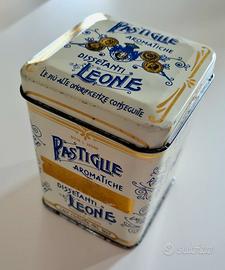 Scatola latta caramelle Pastiglie Leone dal 1857