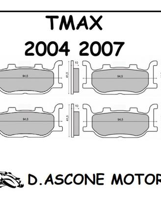 KIT pastiglie freno anteriori Organiche TMAX 04 07