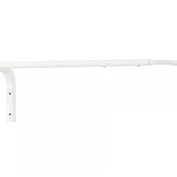 Bastone appendiabiti, bianco, 60-90 cm