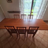 Tavolo con sedie sala da pranzo 