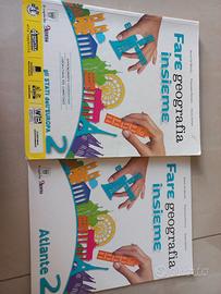Libri ''fare geografia insieme 2'' + atlante 2