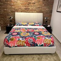 letto  matrimoniale in tessuto 