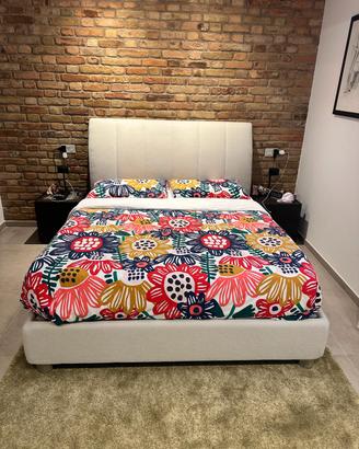 letto  matrimoniale in tessuto 