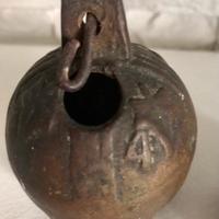 Antico bubbolo in bronzo da collezione