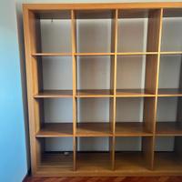 Libreria artigianale in vero legno 