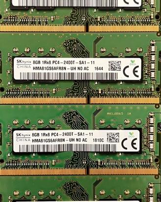 6 RAM SK Hynix 8GB DDR4 2400MHz SO-DIMM 1Rx8