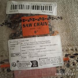 catena per mini motosega a batteria 