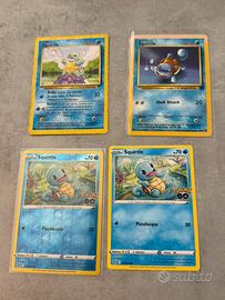 Lotto carte Pokémon Squirtle