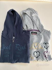 Coppia di felpe woolrich e Kappa da ragazza