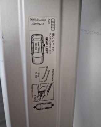 barre portatutto originali Audi q3 2017