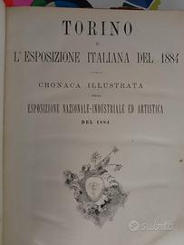 Libro riviste esposizione italiana Torino 1884 