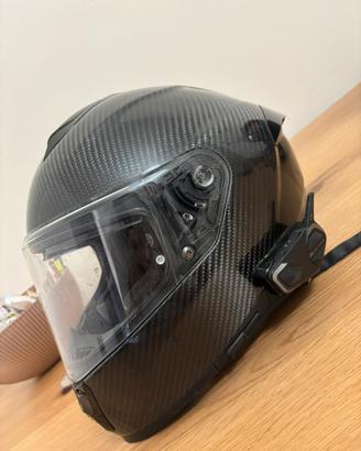 Casco carbonio con altoparlante midland