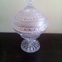 centro tavola in cristallo pesante "Lausitzer Glas