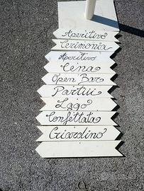 frecce per allestimenti