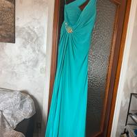 Abito cerimonia verde tiffany 42