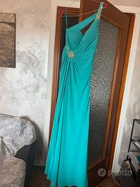 Abito cerimonia verde tiffany 42
