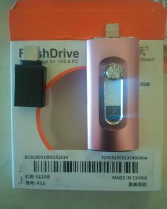 flash drive dual storage per iOS e PC 512GB