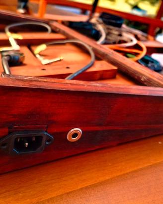 Pedaliera in legno artigianale