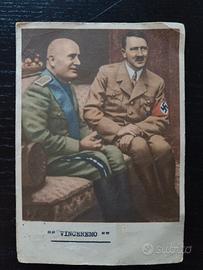 cartolina Hitler mussolini 
