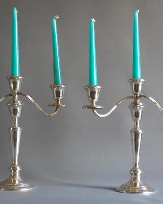 Candelabri Gorham Sterling argento 925 3 fiamme