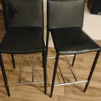 2 sgabelli in pelle - struttura perfetta