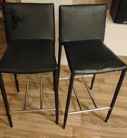 2 sgabelli in pelle - struttura perfetta